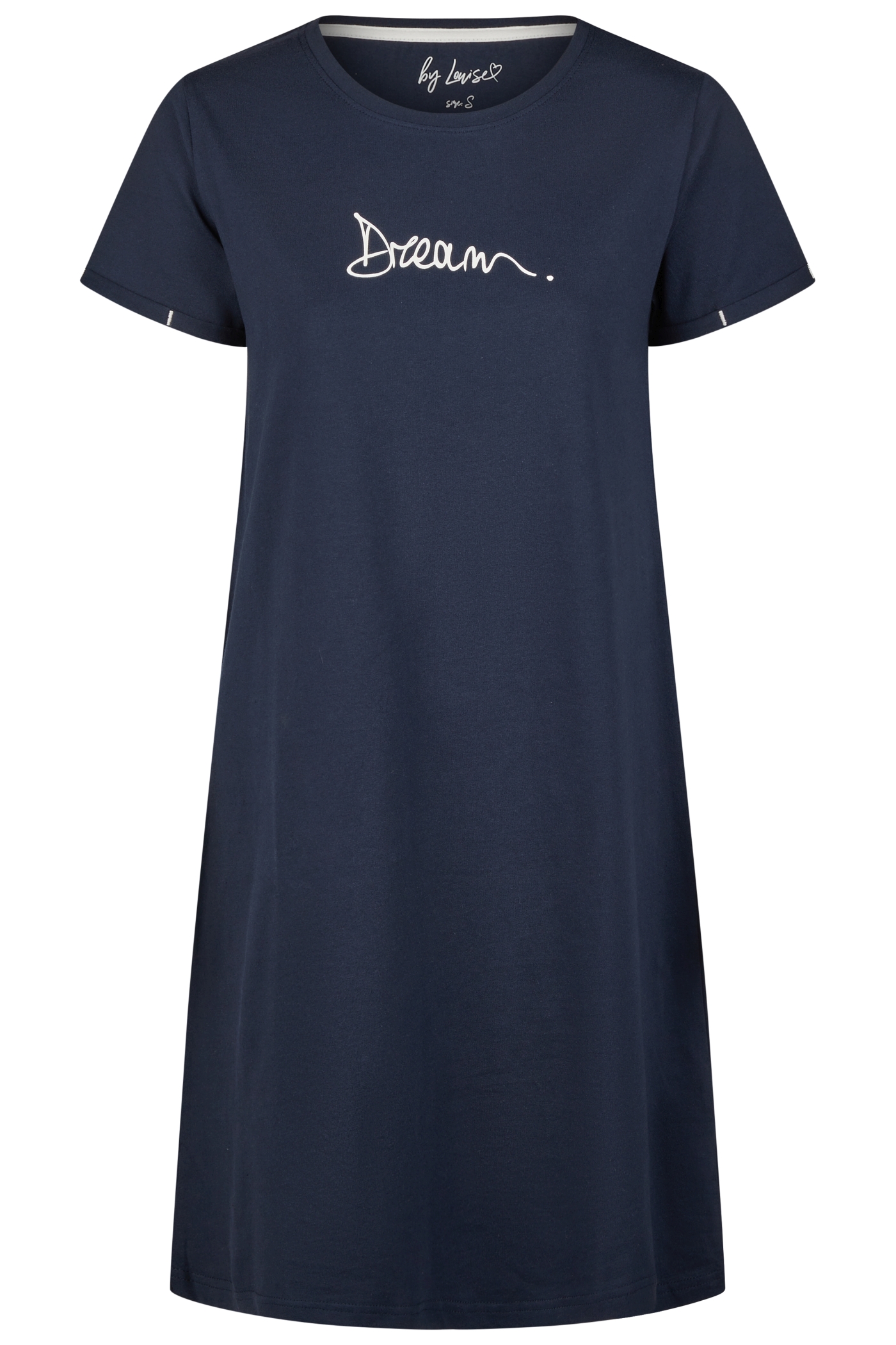 Damen Halbarm Sleepshirt navy